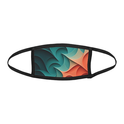 Fractal Harmony Waves - Kid's Face Mask