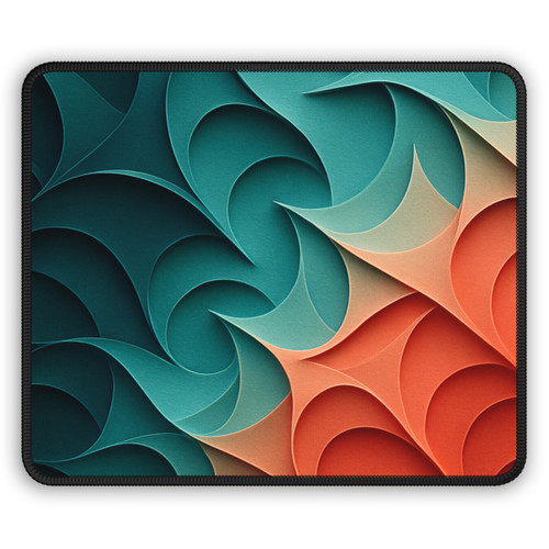 Fractal Harmony Waves - Gaming Mouse Pad