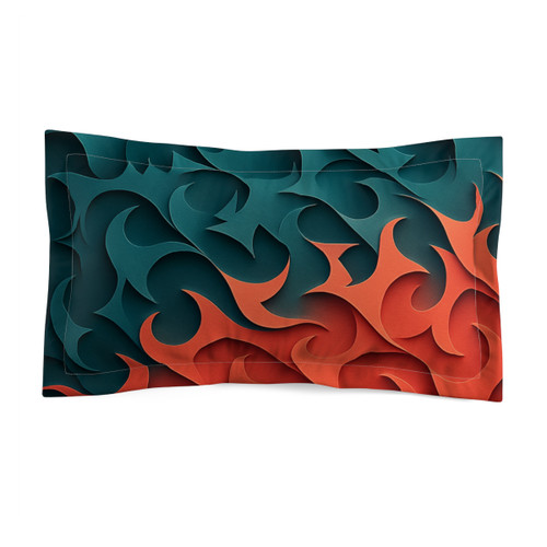 Fractal Harmony Waves - Microfiber Pillow Sham