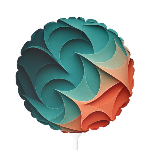 Fractal Harmony Waves - Balloon (Round and Heart-shaped), 11"