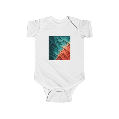 Fractal Harmony Waves - Infant Fine Jersey Bodysuit