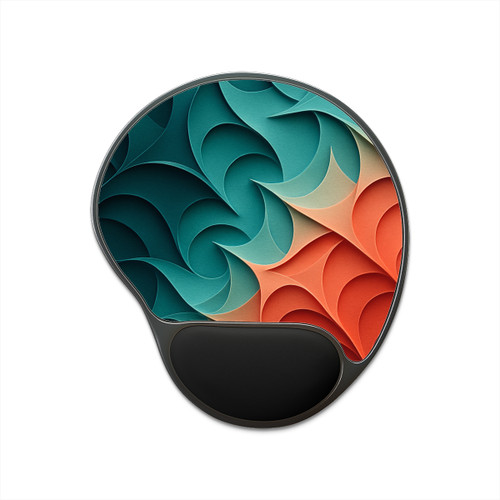 Fractal Harmony Waves - Mouse Pad With Wrist Rest