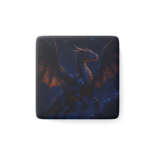 Celestial Flame Draconis - Porcelain Magnet, Square