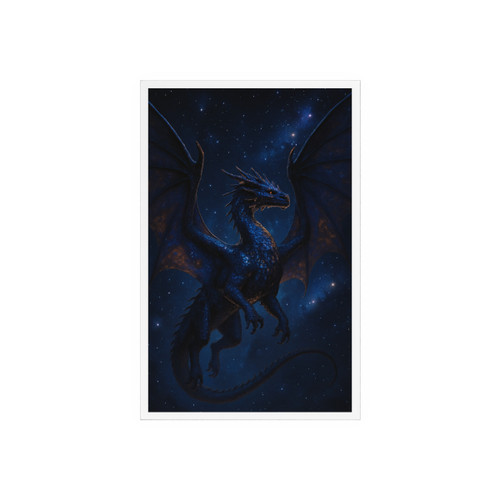 Celestial Flame Draconis - Acrylic Sign with Wooden Stand