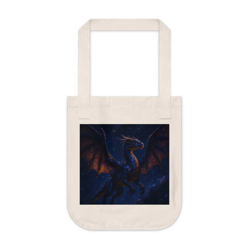Celestial Flame Draconis - Organic Canvas Tote Bag