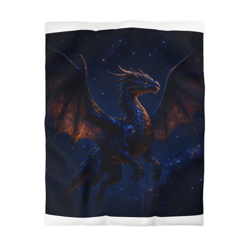 Celestial Flame Draconis - Microfiber Duvet Cover