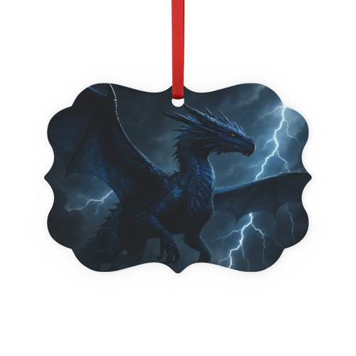 Celestial Storm Dragon - Metal Plaque Ornament