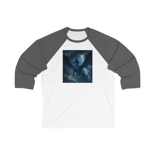 Celestial Storm Dragon - Unisex 3\4 Sleeve Baseball Tee