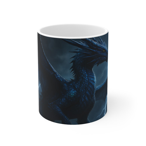 Celestial Storm Dragon - Ceramic Coffee Cups, 11oz, 15oz
