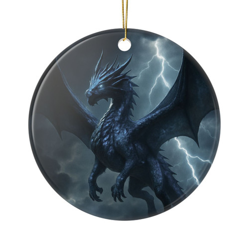 Celestial Storm Dragon - Ceramic Ornaments, 2-Side Print