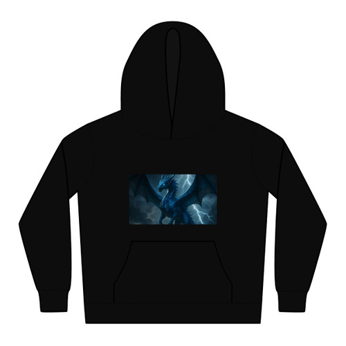 Celestial Storm Dragon - Kids Relax Hoodie