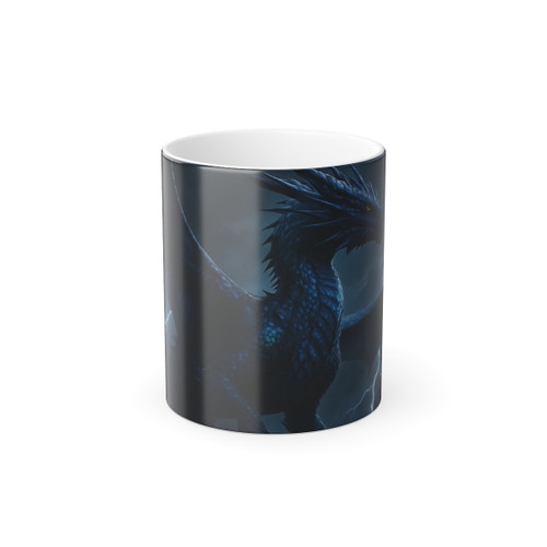 Celestial Storm Dragon - Color Morphing Mug, 11oz
