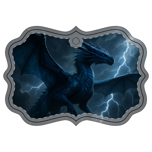 Celestial Storm Dragon - Acrylic Ornament (Multi-depth)