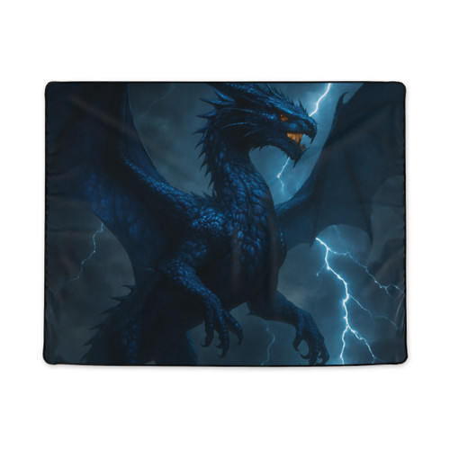 Celestial Storm Dragon - Polyester Blanket