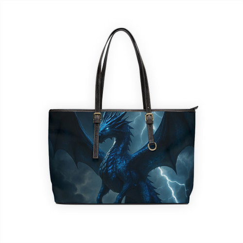 Celestial Storm Dragon - PU Leather Shoulder Bag