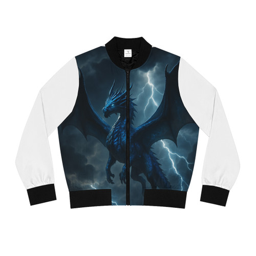 Celestial Storm Dragon - Women's Bomber Jacket (AOP)