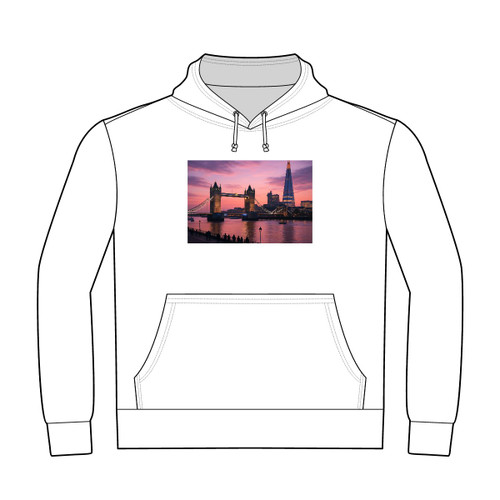 London Twilight Reflections - Unisex Heavyweight Pullover Hoodie
