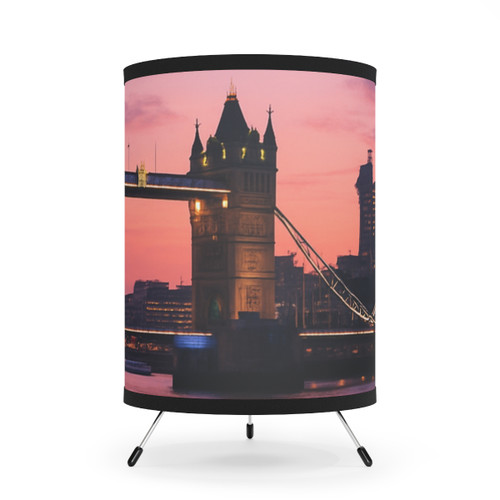 London Twilight Reflections - Tripod Lamp with High-Res Printed Shade, US\CA plug London Twilight Reflections - Tripod Lamp with High-Res Printed Shade, US\CA plug