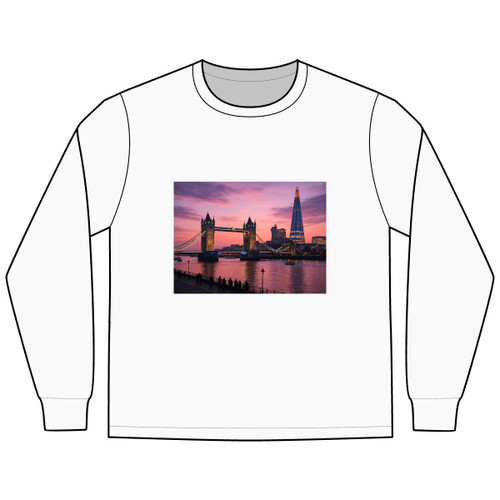 London Twilight Reflections - Men's Long Sleeve Tee