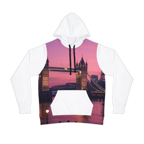 London Twilight Reflections - Athletic Hoodie (AOP)