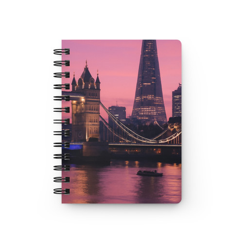 London Twilight Reflections - Spiral Bound Journal
