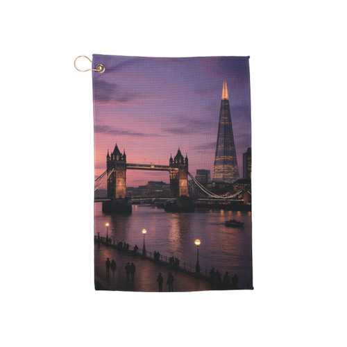 London Twilight Reflections - Golf Towels
