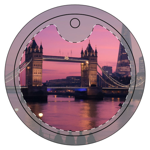 London Twilight Reflections - Ceramic Ornaments, 1-Side Print
