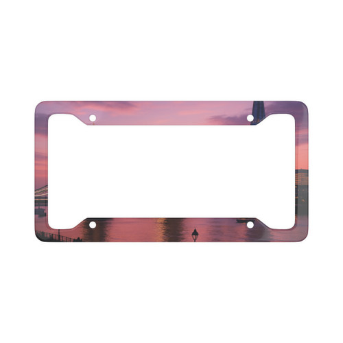 London Twilight Reflections - License Plate Frame