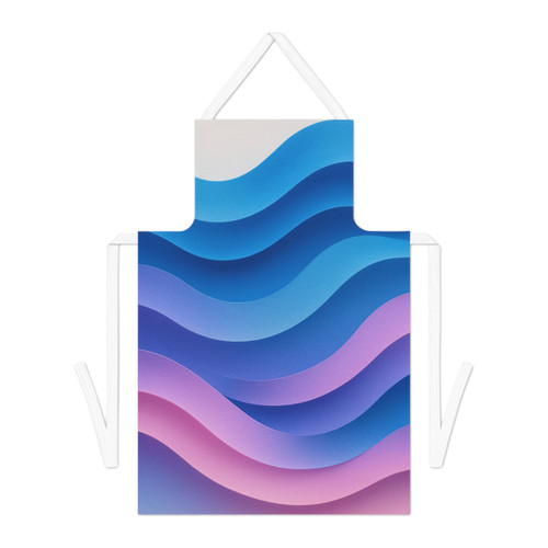 Fluid Color Waves - Adult Apron (AOP)