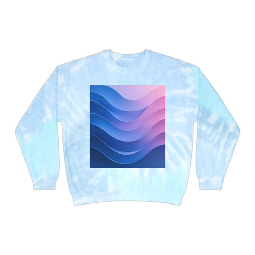 Fluid Color Waves - Unisex Tie-Dye Sweatshirt