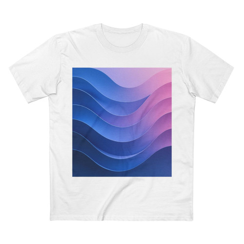 Fluid Color Waves - Adult Staple Tee