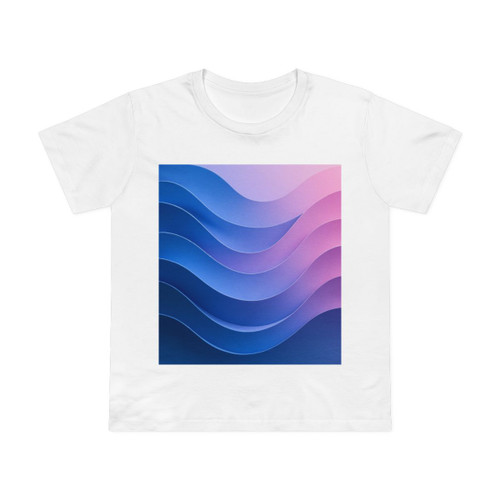 Fluid Color Waves - Women’s Maple Tee 