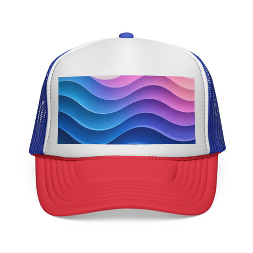 Fluid Color Waves - Trucker Caps