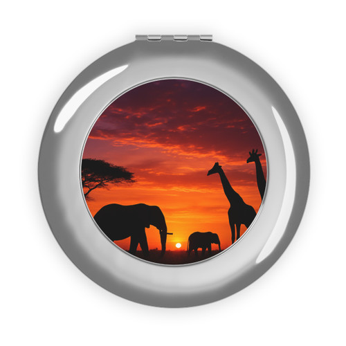 Savanna Majesty - Compact Travel Mirror