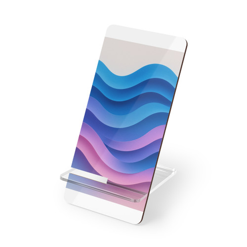 Fluid Color Waves - Mobile Display Stand for Smartphones