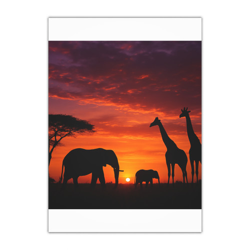 Savanna Majesty - Gift Wrapping Paper Sheets, 1pc