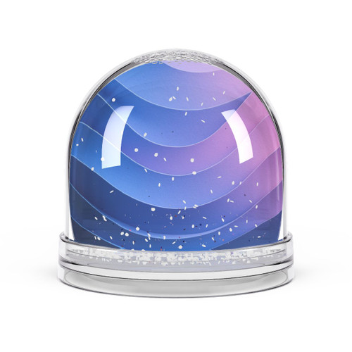 Fluid Color Waves - Snow Globe