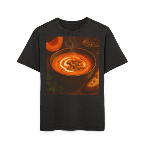 Flavors of Autumn - Men's Acid Washed Heavy Oversize Tee