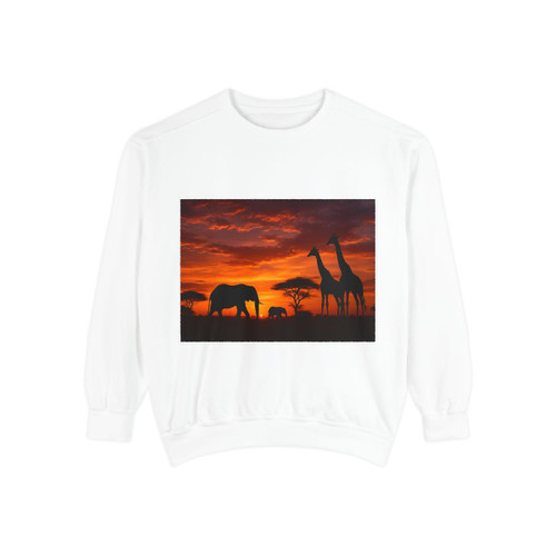 Savanna Majesty - Unisex Garment-Dyed Sweatshirt