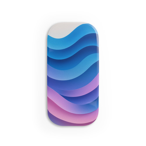 Fluid Color Waves - Phone Click-On Grip