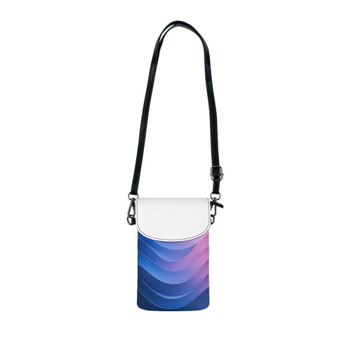 Fluid Color Waves - Small Cell Phone Wallet Fluid Color Waves - Small Cell Phone Wallet
