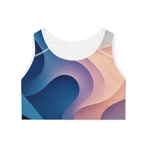 Fluid Geometry Harmony - Sports Bra (AOP) Fluid Geometry Harmony - Sports Bra (AOP)