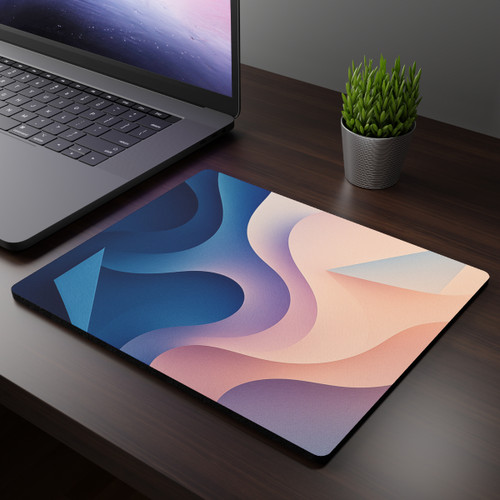 Fluid Geometry Harmony - Rectangular Mouse Pad