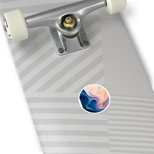 Fluid Geometry Harmony - Round Stickers, Indoor\Outdoor
