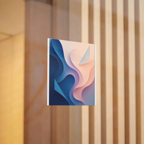 Fluid Geometry Harmony - Die-Cut Stickers, (DTF)