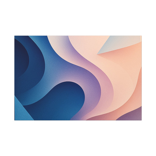 Fluid Geometry Harmony - Canvas Art Wraps, 1.6"