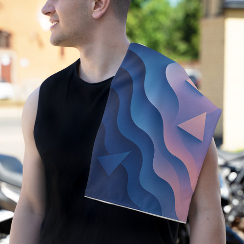 Fluid Geometry Harmony - Rally Towel, 11x18