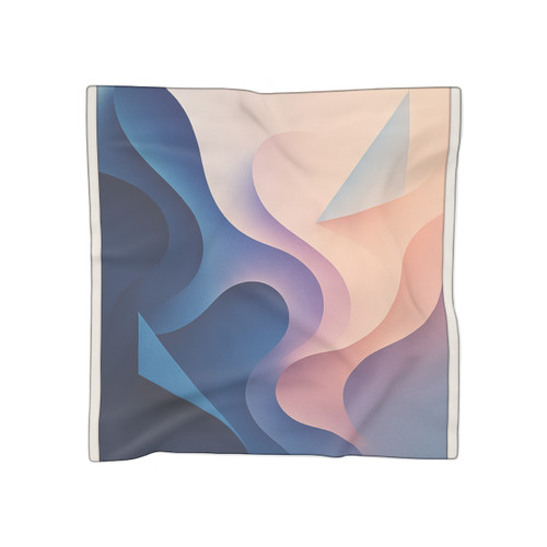 Fluid Geometry Harmony - Poly Scarf