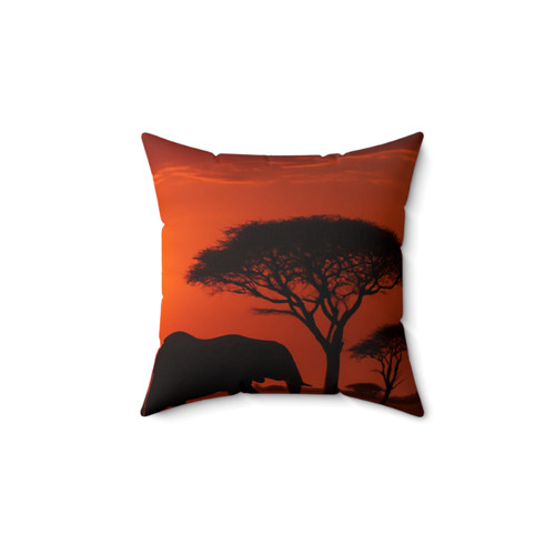 Savanna Harmony - Faux Suede Square Pillow