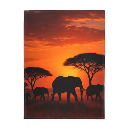 Savanna Harmony - Plush Fleece Blanket